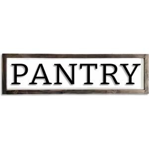 Dazingart Pantry Sign For Kitchen, Rustic Vintage Wooden Pantry Door Signs, Farm